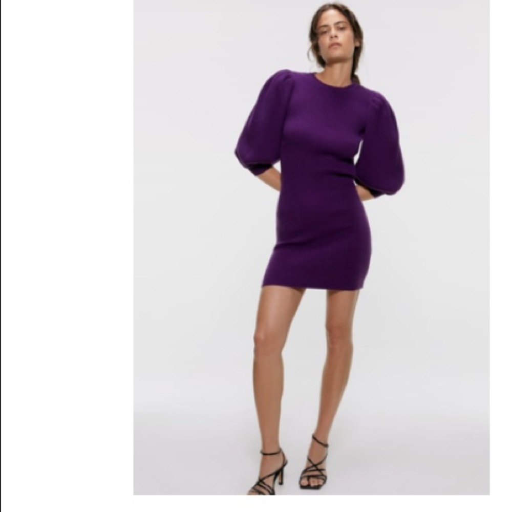 NWT puffy knit dress S